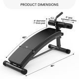 Sit Up Bench with Reverse Crunch Handle