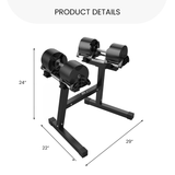 NUOBELL Adjustable Dumbbell Rack and Stand