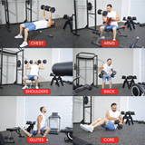 Nuobell S5100 Adjustable Dumbbells, 5-100 lb, Set of 2 Free Weights, 5 lb Increments, Instant Twist-handle Adjustment, Knurled Aluminum handles, Replace 20 Pairs of Dumbbells, Trays included